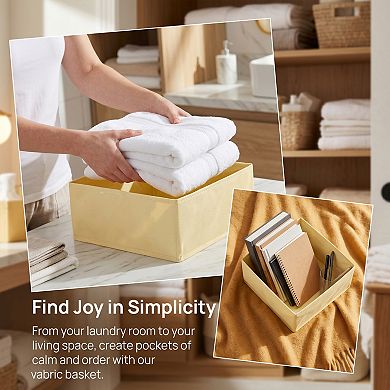 Storage Cube Fabric Storage Bin with Zipper for Shelves Closet 1 Pcs Collapsible Storage Basket
