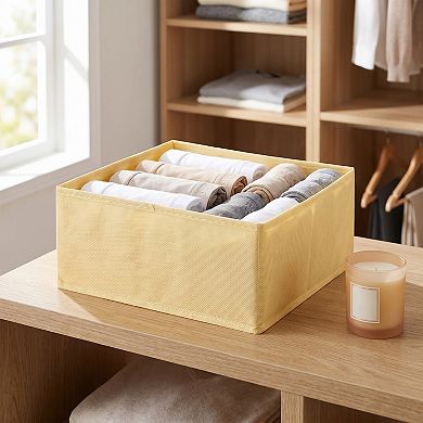 Storage Cube Fabric Storage Bin with Zipper for Shelves Closet 1 Pcs Collapsible Storage Basket