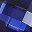 Silver Tone Blue