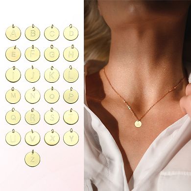 1Pc Gold-Plated Initial Necklace for Women