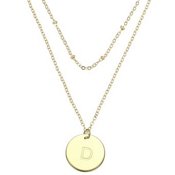 1 pc Gold-Plated Initial Necklace for Women