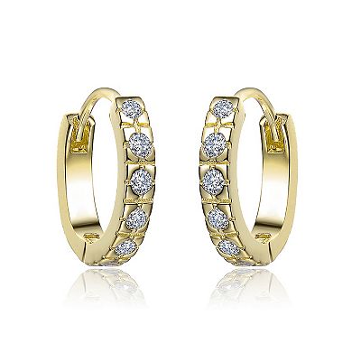 Elegant Cubic Zirconia Extra Mini Huggie Hoop Earrings