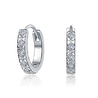 Elegant Cubic Zirconia Extra Mini Huggie Hoop Earrings