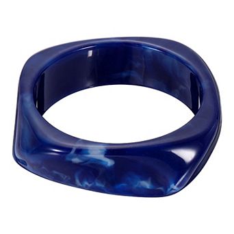 Chunky Irregular Acrylic Resin Bangle Bracelet, Cuff Wide Geometric Bangles Tortoiseshell Wristband