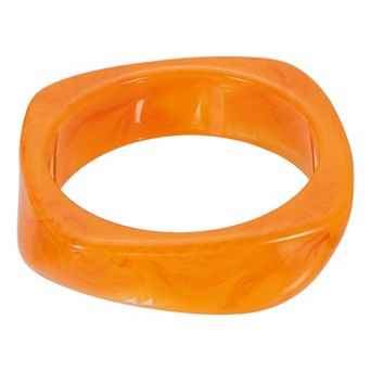 Chunky Irregular Acrylic Resin Bangle Bracelet, Cuff Wide Geometric Bangles Tortoiseshell Wristband