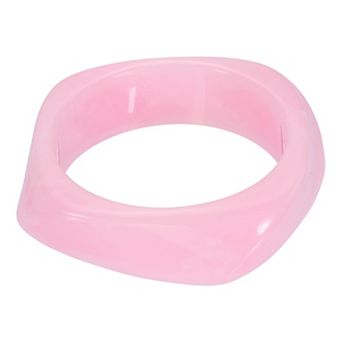 Chunky Irregular Acrylic Resin Bangle Bracelet, Cuff Wide Geometric Bangles Tortoiseshell Wristband