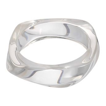 Chunky Irregular Acrylic Resin Bangle Bracelet, Cuff Wide Geometric Bangles Tortoiseshell Wristband