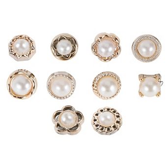10 pc Brooch No Sewing Required Tack Pin for Various Outfits