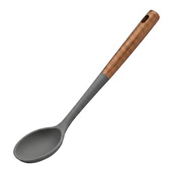 1 pc Silicone Spoon Gentle on Non Stick Pans Heat Resistant Handle Perfect for Daily Home Cooking