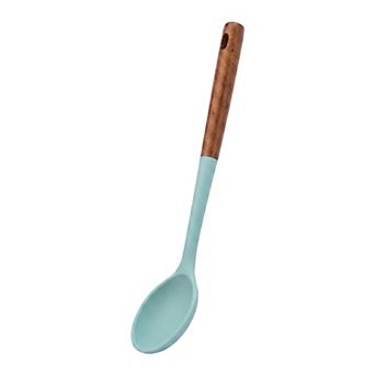 1 pc Silicone Spoon Gentle on Non Stick Pans Heat Resistant Handle Perfect for Daily Home Cooking
