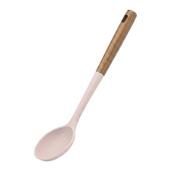 1 pc Silicone Spoon Gentle on Non Stick Pans Heat Resistant Handle Perfect for Daily Home Cooking