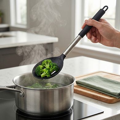 3 Pcs Cooking Utensil Set Silicone Kitchen Utensils Cooking Spoon for Non Stick Cookware