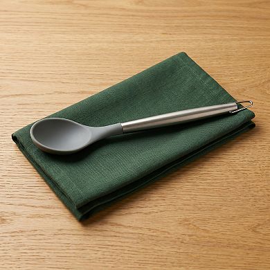 1 Pcs Cooking Spoon Silicone Spoon Safe for Non Stick Cookware Heat Resistant Kitchen Spoon
