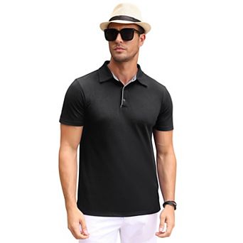 Men's Solid Short Sleeve Classic Polo Shirt