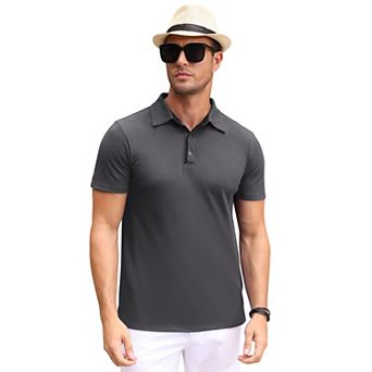 Men's Solid Short Sleeve Classic Polo Shirt