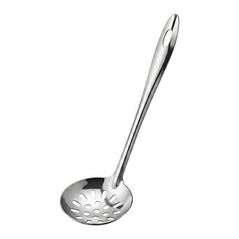 1 pc Cooking Spoon Stainless Steel Spoon Safe for Non Stick Cookware Heat Resistant Kitchen Spoon