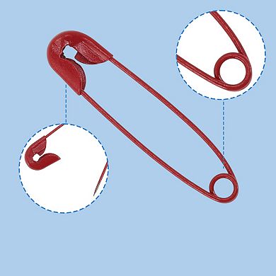 50 Pcs Safety Pins Iron for Craft Badge DIY