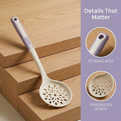Cooking Spoon Silicone Safe for Non Stick Cookware Heat Resistant Kitchen Utensil for Home Cooking