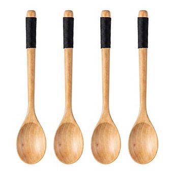 Cooking Utensil Set Wood Kitchen Utensils Cooking Spoons for Non Stick Cookware