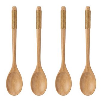 Cooking Utensil Set Wood Kitchen Utensils Cooking Spoons for Non Stick Cookware