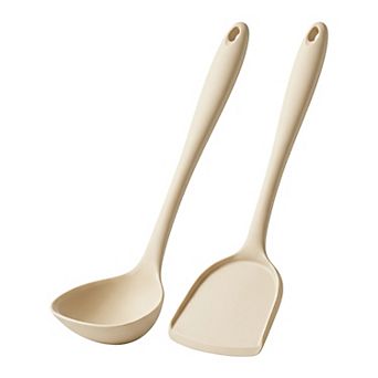 Cooking Utensil Set Silicone Kitchen Utensils Cooking Spoon for Non Stick Cookware 2 pc