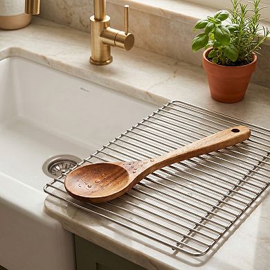 1 Pcs Cooking Spoon Wood Spoon for Non Stick Cookware Heat Resistant Kitchen Spoon