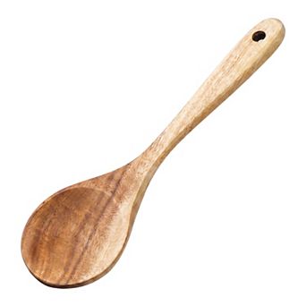 1 pc Cooking Spoon Wood Spoon for Non Stick Cookware Heat Resistant Kitchen Spoon