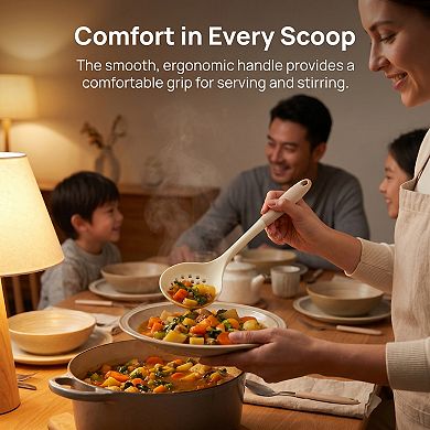 1 Pcs Cooking Spoon Silicone Spoon for Non Stick Cookware Heat Resistant Spoon