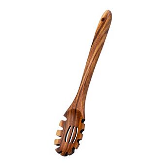 1 pc Wood Cooking Spoon Non Stick Safe Heat Resistant Ergonomic Kitchen Utensil for Home Cooking