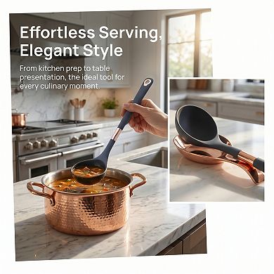 1 Pc Silicone Spoon Non Stick Safe & Heat Resistant Essential Kitchen Tool 13x3.1in