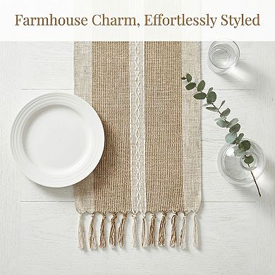 Table Runner for Kitchen Decor Home Decorations Tassel Polyester Kitchen Runner for Table