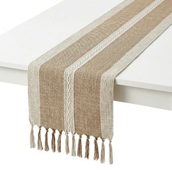 Table Runner for Kitchen Decor Home Decorations Tassel Polyester Kitchen Runner for Table