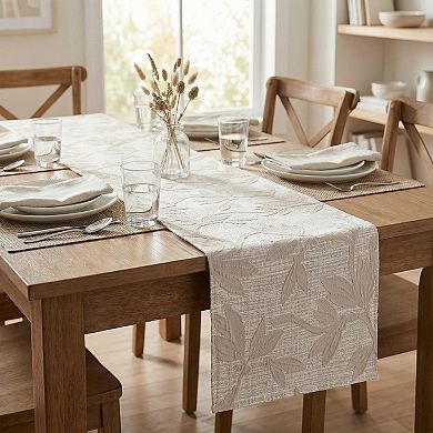 Table Runner for Kitchen Decor Birthday Decorations Long Floral Polyester Kitchen Runner for Decor
