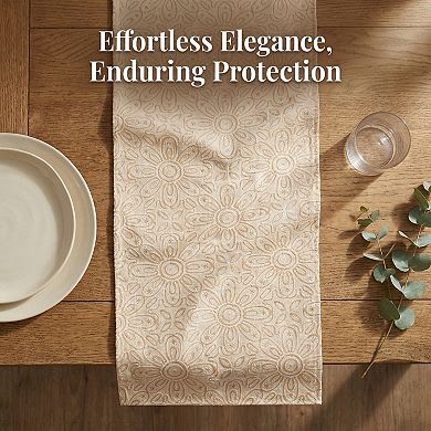 Table Runner for Kitchen Decor Birthday Decoration Floral Elegant Polyester Kitchen Runner for Decor