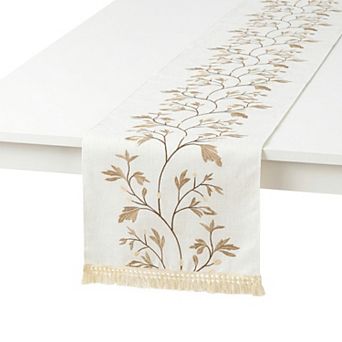 Long Washable Floral Table Runner for Kitchen and Dining Table Decor Ideal for Birthday Decorations