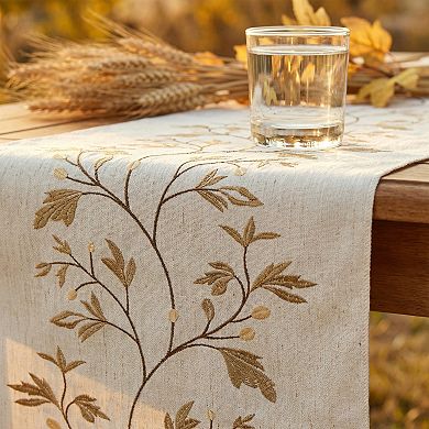 Long Washable Floral Table Runner for Kitchen and Dining Table Decor Ideal for Birthday Decorations