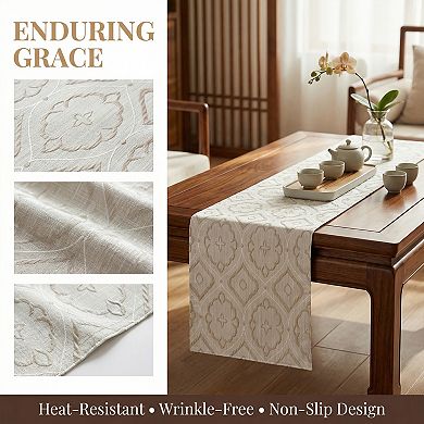 Table Runner for Kitchen Decor Long Washable Polyester Kitchen Runner for Table Decoration