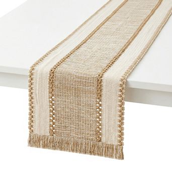 Table Runner for Kitchen Decor Birthday Decorations Long Kitchen Runner with Tassel for Table Decor