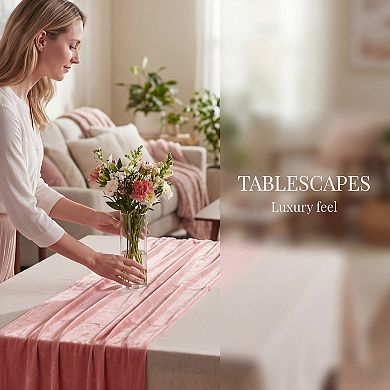 Table Runner for Kitchen Decor Birthday Decorations Long Polyester Kitchen Runner for Table Decor