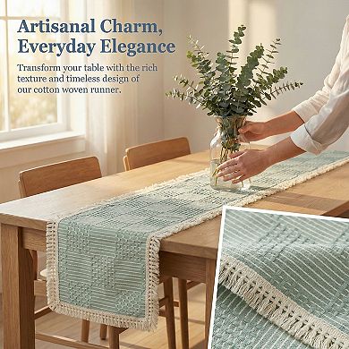 Table Runner for Kitchen Decor Birthday Decorations Tassel Kitchen Table Runner for Table Decoration