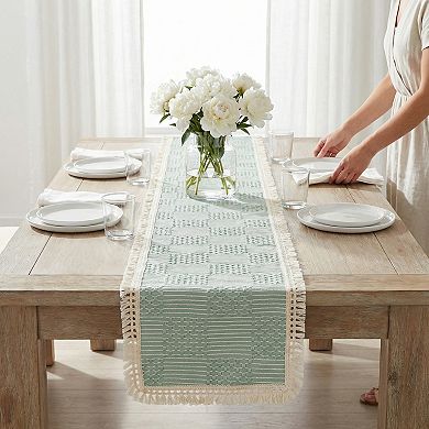 Table Runner for Kitchen Decor Birthday Decorations Tassel Kitchen Table Runner for Table Decoration