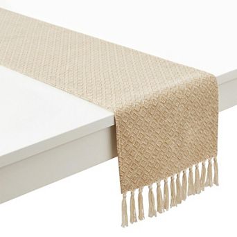 Table Runner for Kitchen Decor Birthday Decorations Long Washable Tassels Kitchen Runner for Kitchen