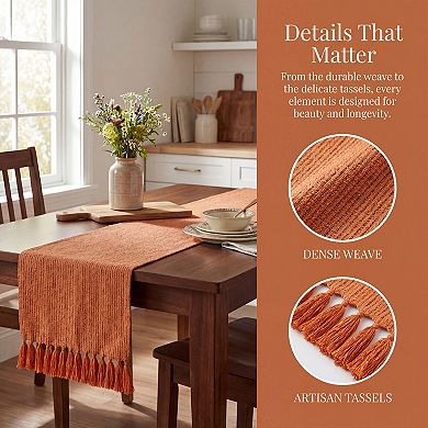 Table Runner for Kitchen Decor Birthday Decoration Washable Polyester Kitchen Runner for Table Decor
