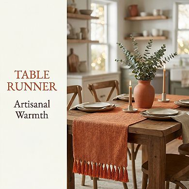 Table Runner for Kitchen Decor Birthday Decoration Washable Polyester Kitchen Runner for Table Decor