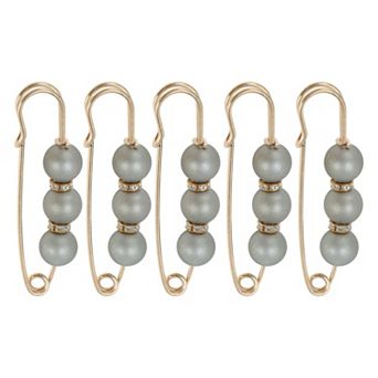 5 pc Pearl Pins for Various Fabrics 2.56"