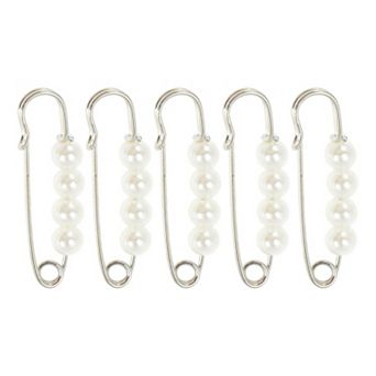 5 pc Pearl Pins for Various Fabrics 1.5"