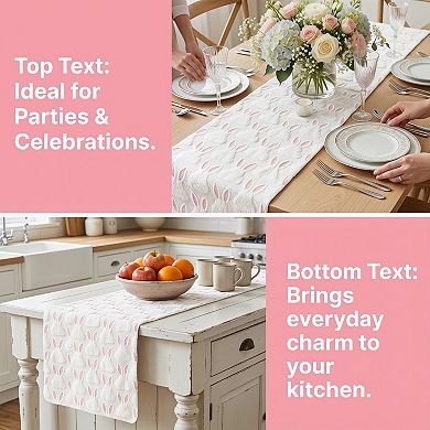 Table Runner for Kitchen Decor Birthday Decorations Rabbit Kitchen Runner for Dining Table