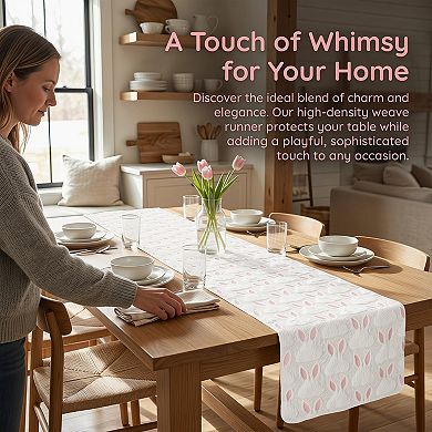 Table Runner for Kitchen Decor Birthday Decorations Rabbit Kitchen Runner for Dining Table