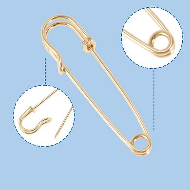 10 Pcs Enameled Iron Large Pins for Clothes 2.36"