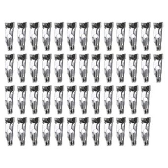 50 pc Iron Safety Pin with Hole 0.59"